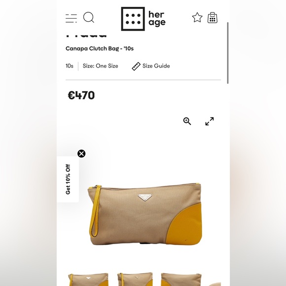 2010s Prada Canvas Clutch - Picture 12 of 12